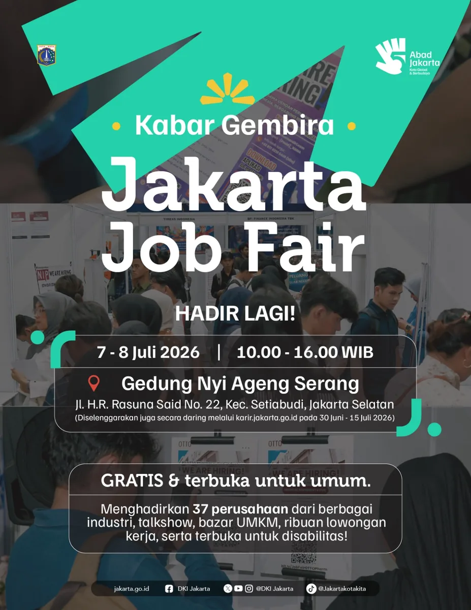 Job Fair Kabupaten Lombok Timur 2026 (Suku Dinas TKTE Wilayah Kabupaten Lombok Timur Barat) : 7-8 Juli 2026